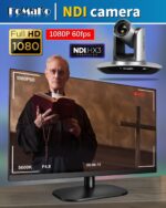 FoMaKo NDI PTZ Camera, AI Auto-Tracking Gen 3, 20x Optical Zoom LAN USB3.0 HDMI PTZ Camera for Church Services Worship Education (NDI 6 & NDI HX3 Certified) FMK20UH NDI - Image 9