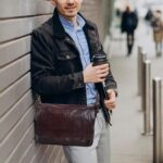 Oak Leathers Leather Messenger Bag for Men and Women - Laptop Briefcase Bag For College, Office, Adjustable Shoulder Strap - Image 6