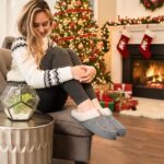 LongBay Womens Felt Sherpa Warm Slippers Bedroom Cozy Memory Foam Moccasin House Shoes with Fuzzy Plush Lining for Winter Indoor Outdoor - Image 3