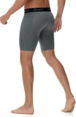 Runhit Men's Compression Shorts with Pockets – 9" Performance Athletic Shorts for Workouts Sports Running Spandex Underwear - Image 4