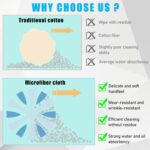 Car Screen Cleaner, Microfiber Auto Screen Cleaning Pad, Foldable Touch Screen Cleaner Cloth for Vehicle Dashboard LCD Display, Interior Car Accessories - Image 6