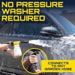 Foam King Car Wash Foam Gun, Foam Cannon for Hose Garden - The King of Suds - Ultimate Scratch Free Cleaning Car Soap Sprayer - Snow Foaming Blaster Fits all Garden Hose - Image 4