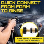 Foam King Car Wash Foam Gun, Foam Cannon for Hose Garden - The King of Suds - Ultimate Scratch Free Cleaning Car Soap Sprayer - Snow Foaming Blaster Fits all Garden Hose - Image 5
