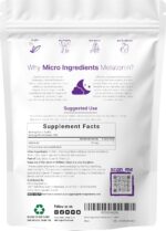 Micro Ingredients Melatonin 20mg, 400 Tablets | Natural Strawberry Flavor | Fast Dissolve | No Drug | Vegetarian Friendly | Non-GMO, No Gluten, Sugar Free - Image 3