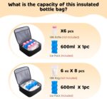 Pump Bag for Spectra S1 S2, Wearable Breast Pump Bags with Ice Pack, Pumping Bag with Waterproof Mat for Pump Accessories, Insulated Bottle Bags for Work Travel and Family, Black - Image 3