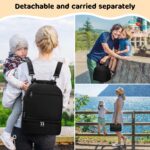 Pump Bag for Spectra S1 S2, Wearable Breast Pump Bags with Ice Pack, Pumping Bag with Waterproof Mat for Pump Accessories, Insulated Bottle Bags for Work Travel and Family, Black - Image 5