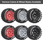RC Tires and Wheels Pre-glued Compatible with Arrma Typhon Grom Granite 1/18 1/14 RC Car Tires Wheels Upgrade (4PCS) - Image 8