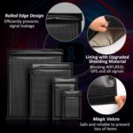 Faraday Bags for Phones,Waterproof & Fireproof Document Bag EMP RFID Blocking Pouch for Car Keys Anti Theft - Image 4