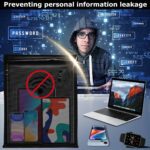 Faraday Bags for Phones,Waterproof & Fireproof Document Bag EMP RFID Blocking Pouch for Car Keys Anti Theft - Image 8