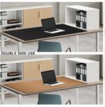 MAIDERN 43.3”x 19.6” Leather Desk Pad, Large Desk Mat, Reversible Cork & Leather Large Mouse pad for Desk, Waterproof Computer Desk Pad for Gaming Home Office (Black) … - Image 5