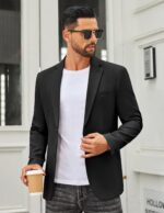 COOFANDY Men's Casual Blazer Slim Fit Two Buttons Sport Coat Lightweight Suit Jacket - Image 5