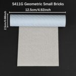 AUSPDICE Texture Roller - RPG Terrain and Board Game Accessory for DND Miniatures and Tabletop RPG Games S411-G Geometric Small Bricks - Image 3