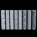 AUSPDICE Texture Roller - RPG Terrain and Board Game Accessory for DND Miniatures and Tabletop RPG Games S411-G Geometric Small Bricks - Image 6