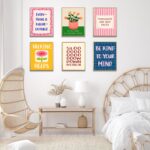 6Pcs Mental Health Wall Art Inspirational Therapy Office Wall Decor Pictures Motivational Canvas Posters Prints for Counselor Psychologist Classroom Home Decorations Unframed - Image 5