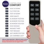 New Bed Remote Control Replacement fit for Mattress Firm 300 Enso Adjustable Bed - Image 4