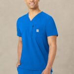 Carhartt Scrubs C15137 Men's Rugged Flex® Modern Fit Tuck-In Top - Image 3