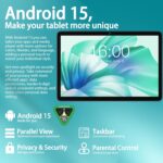 2025 Upgraded Android 15 Tablet 10.1 Inch Octa-Core Tablets with Keyboard Mouse, 22GB+128GB+1TB Expand, 8000mAh Large Battery,1280x800 IPS HD Touch Screen, Widevine L1, 5G WiFi, GPS-Metal Grey - Image 3