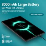 2025 Upgraded Android 15 Tablet 10.1 Inch Octa-Core Tablets with Keyboard Mouse, 22GB+128GB+1TB Expand, 8000mAh Large Battery,1280x800 IPS HD Touch Screen, Widevine L1, 5G WiFi, GPS-Metal Grey - Image 7