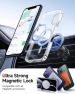 LeYi for iPhone-11-Pro-Max Case Clear: Screen Protector X2 + Camera Cover X2[ MagSafe Compatible] Funda para i Phone 11pro promax Magnetic Protective Slim Case for iPhone 11promax, Transparent - Image 3