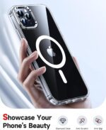 LeYi for iPhone-11-Pro-Max Case Clear: Screen Protector X2 + Camera Cover X2[ MagSafe Compatible] Funda para i Phone 11pro promax Magnetic Protective Slim Case for iPhone 11promax, Transparent - Image 6