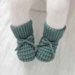 Neiwech Baby Booties Newborn First Walkers Knit Bootie Cozy Warm Soft Sock Shoes for Infant Boys Girls - Image 3