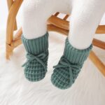 Neiwech Baby Booties Newborn First Walkers Knit Bootie Cozy Warm Soft Sock Shoes for Infant Boys Girls - Image 4