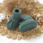 Neiwech Baby Booties Newborn First Walkers Knit Bootie Cozy Warm Soft Sock Shoes for Infant Boys Girls - Image 5