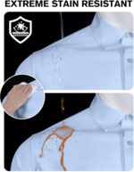 COOFANDY Men's Short Sleeve Dress Shirts Stain Shield Button Down Shirt for Summer Business Wedding Party - Image 3