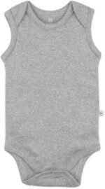 Sleeveless Bodysuits One-piece 100% Organic Cotton for Baby Boys, Girls, Unisex - Image 5