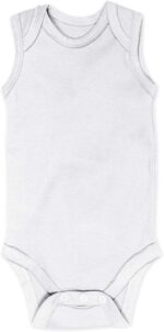 Sleeveless Bodysuits One-piece 100% Organic Cotton for Baby Boys, Girls, Unisex - Image 7
