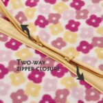 DaysU Micro Fleece Baby Sleep Sack 1.0 TOG, Baby Wearable Blanket 0-6 Months Sleeveless with 2-Way Zipper, Sleeping Bag for Baby Girls, 1 Pack, Flower - Image 6