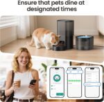 Automatic Cat Feeder and Water Fountain 5G WiFi Cat Food Dispensers, APP Remote Control, Programmable Timed Feeding,Dry Food Smart Feeder 10s Voice Recorder, 1-10 Meals/Day for Cats Small Dogs - Image 10