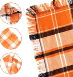 Yolyoo 2 Pcs Fall Dog Bandanas, Halloween Thanksgiving Plaid Dog Scarf with Tassels,Funny Fall Pet Accessories for Medium to Large Dogs Pets - Image 4