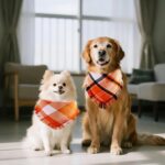 Yolyoo 2 Pcs Fall Dog Bandanas, Halloween Thanksgiving Plaid Dog Scarf with Tassels,Funny Fall Pet Accessories for Medium to Large Dogs Pets - Image 6