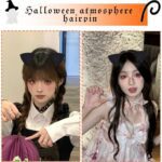 ShiQiao Spl Cat Ear Headband Hairbands Halloween Headbands Cosplay Costume Halloween Cosplay Accessories Cat Ears Hair Band - Image 4