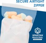 Spartan Industrial - 9" X 12" Clear Plastic Zipper Bags With Writable White Block (500 Count) 2 Mil Resealable Poly Bags for Storing Office Supplies, Hardware, Crafts - Image 6