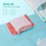 Spartan Industrial - 9" X 12" Clear Plastic Zipper Bags With Writable White Block (500 Count) 2 Mil Resealable Poly Bags for Storing Office Supplies, Hardware, Crafts - Image 8