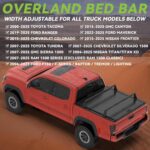 Adjustable Truck Bed Rack Cross Bars Only Compatible with Retractable Hard Tonneau Covers Suitable for Mid Size Full Size Trucks (No Drilling Required Installation) - Image 3
