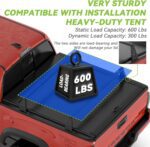 Adjustable Truck Bed Rack Cross Bars Only Compatible with Retractable Hard Tonneau Covers Suitable for Mid Size Full Size Trucks (No Drilling Required Installation) - Image 8