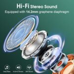 Wireless Earbuds 75hrs Bluetooth 5.4 Headphone Sport, 2025 Bluetooth Earbuds Stereo Deep Bass Over Ear Bud with Earhooks, ENC Noise Cancelling Mic, IPX7 Waterproof Earphone, Dark Green - Image 7