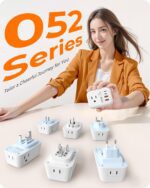 LENCENT Germany France Travel Power Adapter, PD 20W USB C Fast Charger Adaptor, Schuko Type E F Plug Adapter with 4 Outlet, Essentials for US to Europe EU Spain Greece Russia German - Image 8
