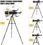 Telescope for Adults, 90mm Aperture 600mm Refractor Telescope for Kids and Beginners, Telescopes for Adults Astronomy with Handbag and Phone Adapter - Image 7