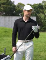 COOFANDY Mens Polo Shirts Long Sleeve Casual Lightweigt Golf Polos Button Collared Tshirt - Image 3