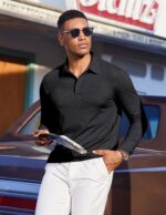 COOFANDY Mens Polo Shirts Long Sleeve Casual Lightweigt Golf Polos Button Collared Tshirt - Image 5