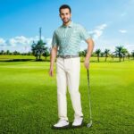 M MAELREG Golf Polo Shirts for Men Short Sleeve Dry Fit Striped Performance Moisture Wicking Collared Casual Mens Golf Shirt - Image 3