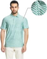 M MAELREG Golf Polo Shirts for Men Short Sleeve Dry Fit Striped Performance Moisture Wicking Collared Casual Mens Golf Shirt - Image 4
