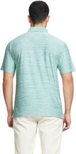 M MAELREG Golf Polo Shirts for Men Short Sleeve Dry Fit Striped Performance Moisture Wicking Collared Casual Mens Golf Shirt - Image 5