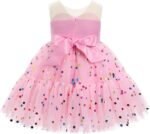 Baby Girl Daisy Strawberry Confetti Birthday Dress Pageant Tea Party Easter Outfits Toddler Princess Fancy Ball Gown - Image 3