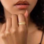 Stackable Gold Rings for Women Dainty 14K Gold Plated Thin Ring Set Non Tarnish Thumb Bands Gold Jewelry Gifts Statement Gold Knuckle Rings Size 6-11 - Image 3