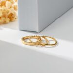 Stackable Gold Rings for Women Dainty 14K Gold Plated Thin Ring Set Non Tarnish Thumb Bands Gold Jewelry Gifts Statement Gold Knuckle Rings Size 6-11 - Image 5